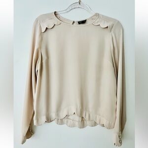 Topshop Scalloped Top / Blouse